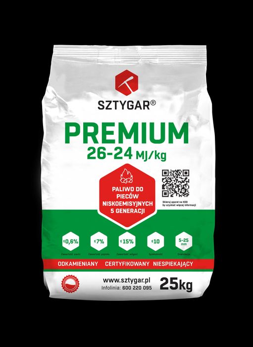 SZTYGAR Ekogroszek Groszek  PREMIUM ULTRA ORZECH 28-26MJ węgiel