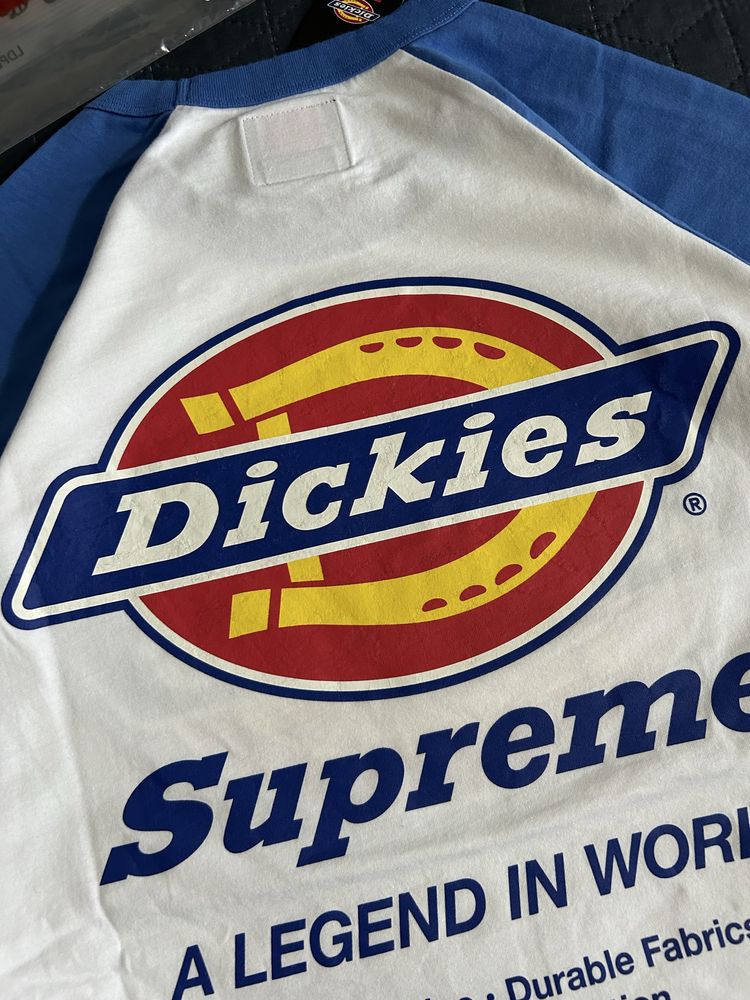Supreme Nyc X Dickies Fw 24 Raglan L/S Blue White Top