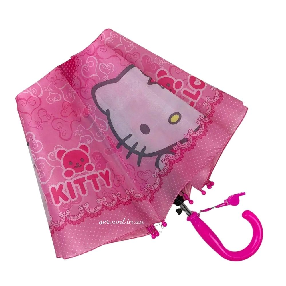 Зонтик Китти Hello kitty/Парасолька дитяча для дівчинки Кітті.