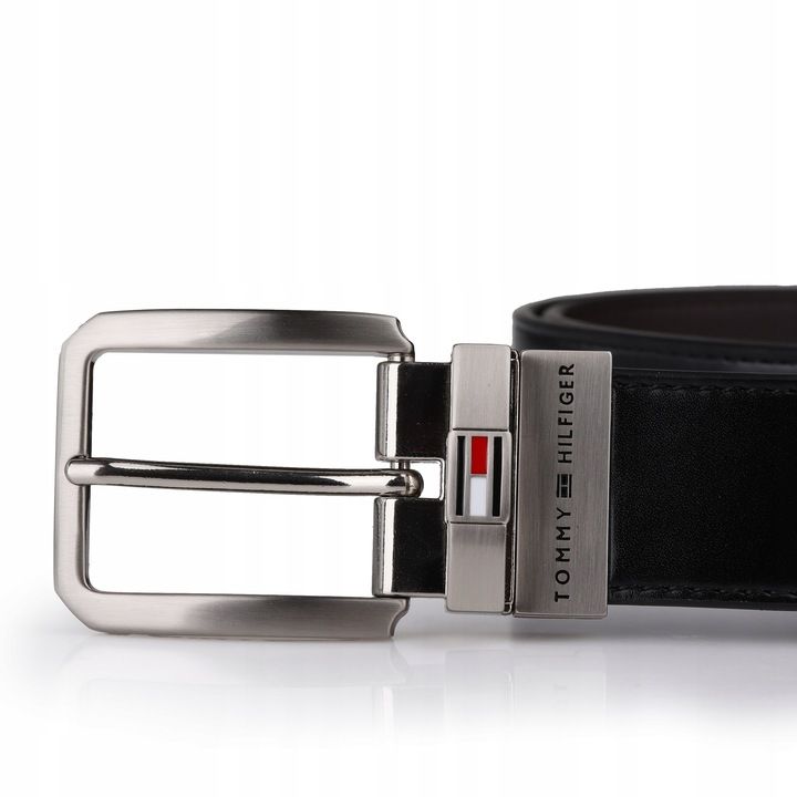 Pasek Tommy Hilfiger 4w1 Dwustronny 40/100 2 Klamry Etui Pudełko