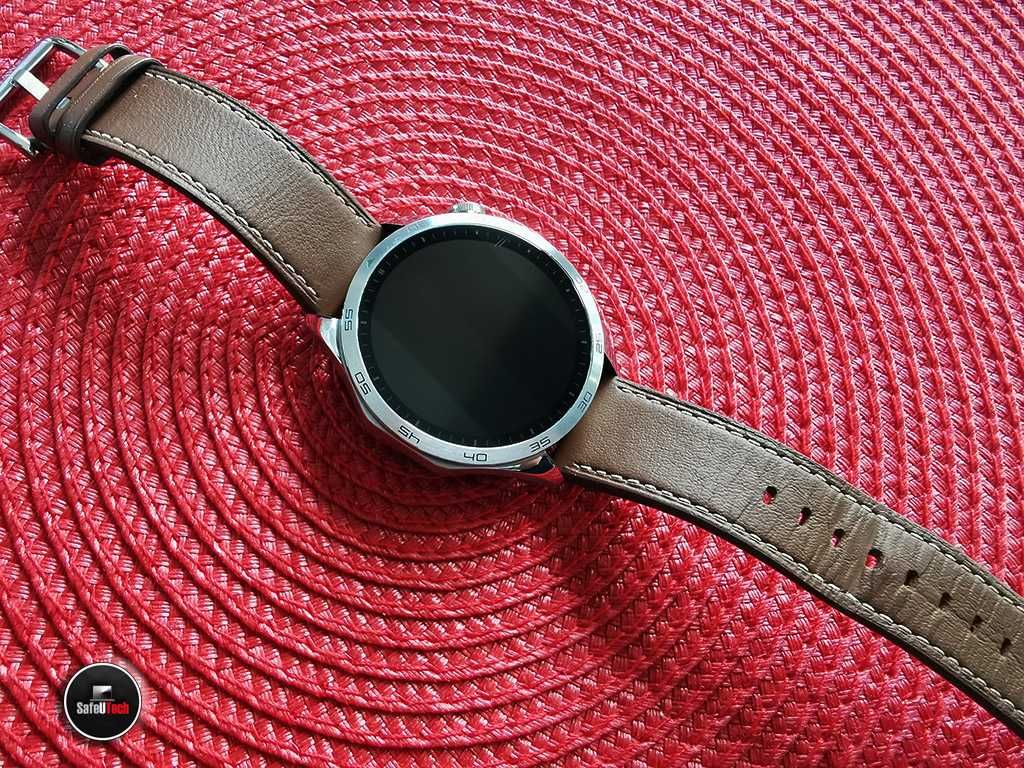 ZADBANY Huawei Watch GT4 Classic 46mm srebrny skóra AMOLED GPS  KPL GW