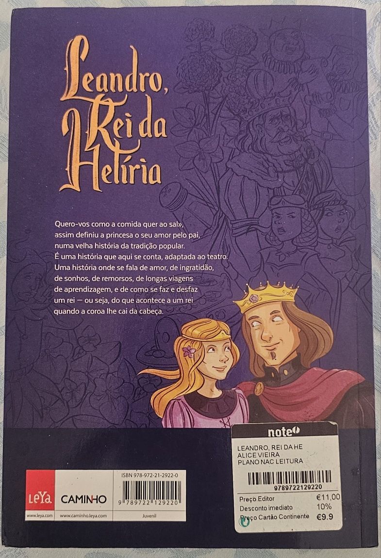 Livro Leandro Rei da Helíria