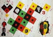 José de Guimarães- serigrafia sobre papel artesanal