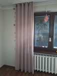 2sztuki zasłony ikea pudrowy róż