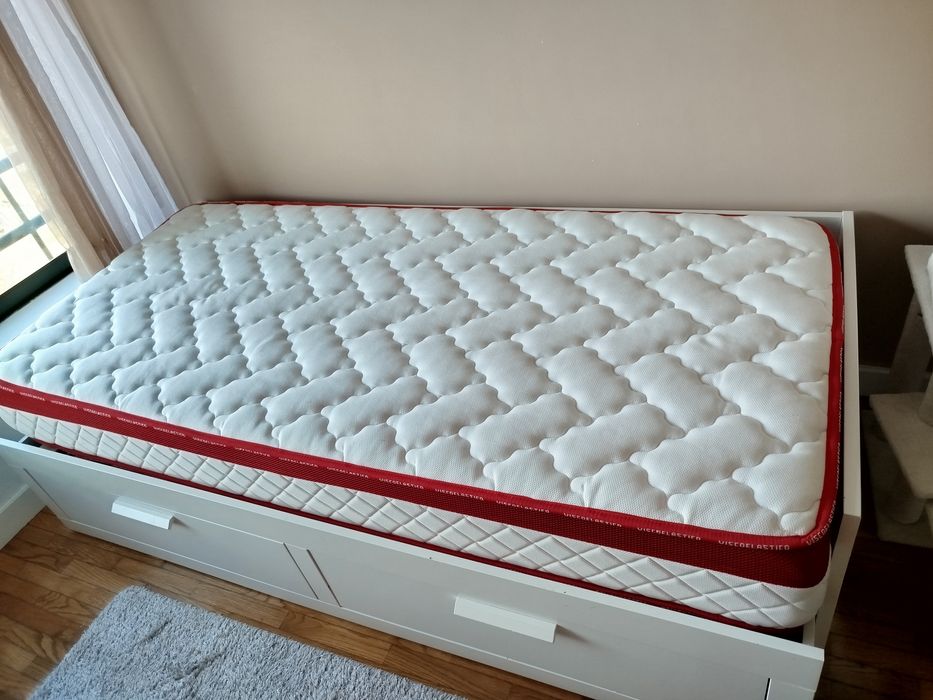 Cama Indv/dupla BRIMNES
Cama indiv/dupla c/2 gav, branco