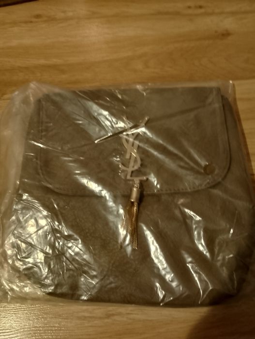 Nowa torebka cross body inspiracja YSL jasny brąz