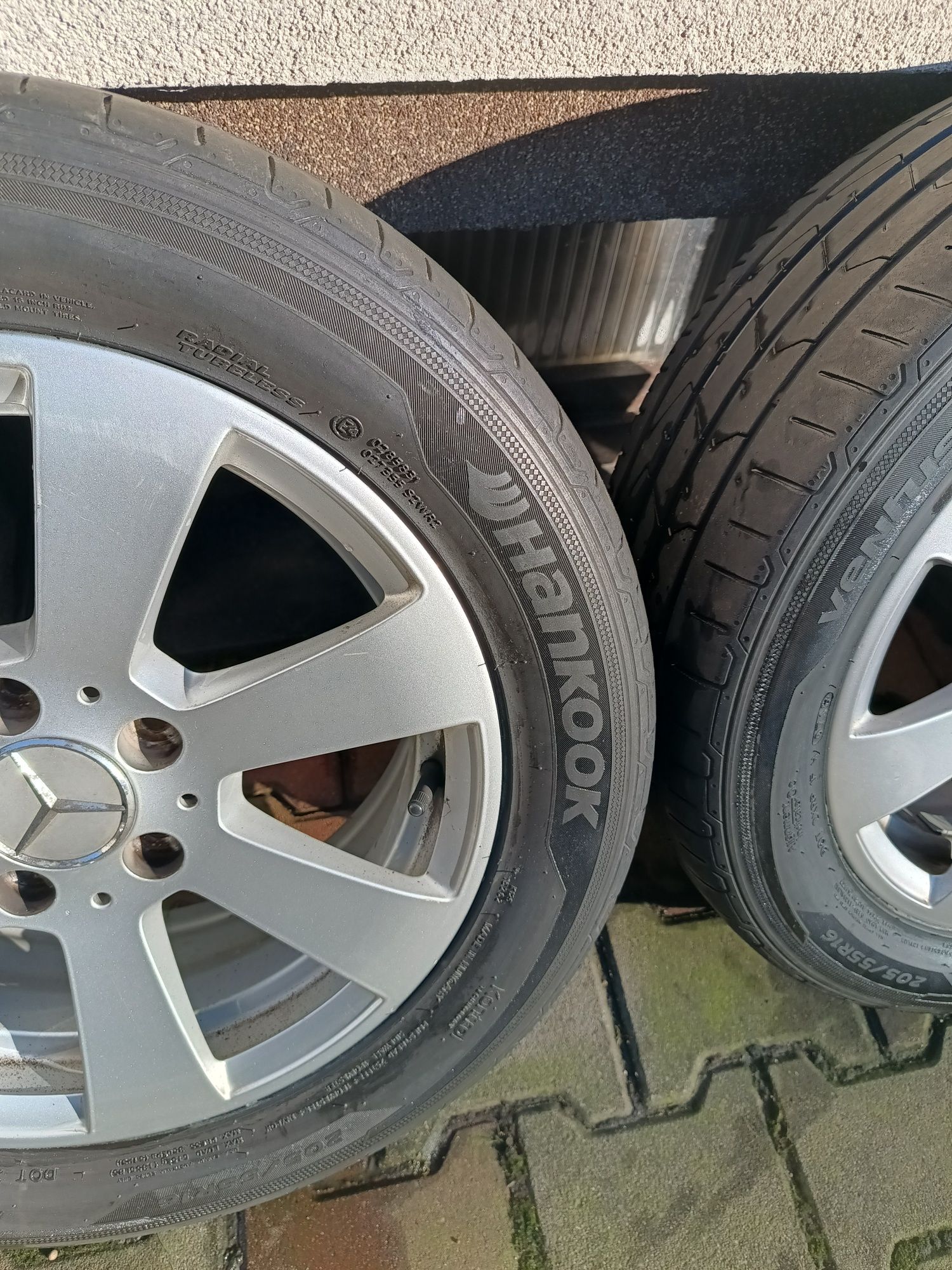 Koła ,alufelgi 16", opony 205/55 hankook, ,komplet