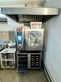 Piec RATIONAL SCC WE61 6GN, okap wentylat., podstawa, blachy teflonowe