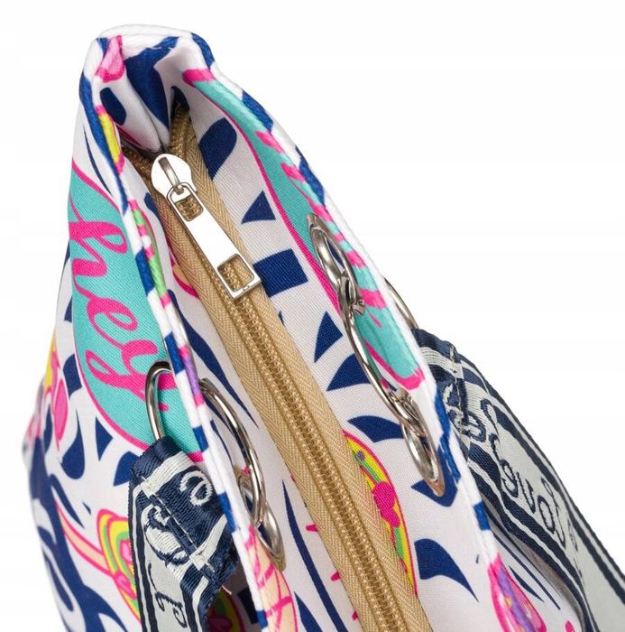 letnia, plażowa shopperka z poliestru