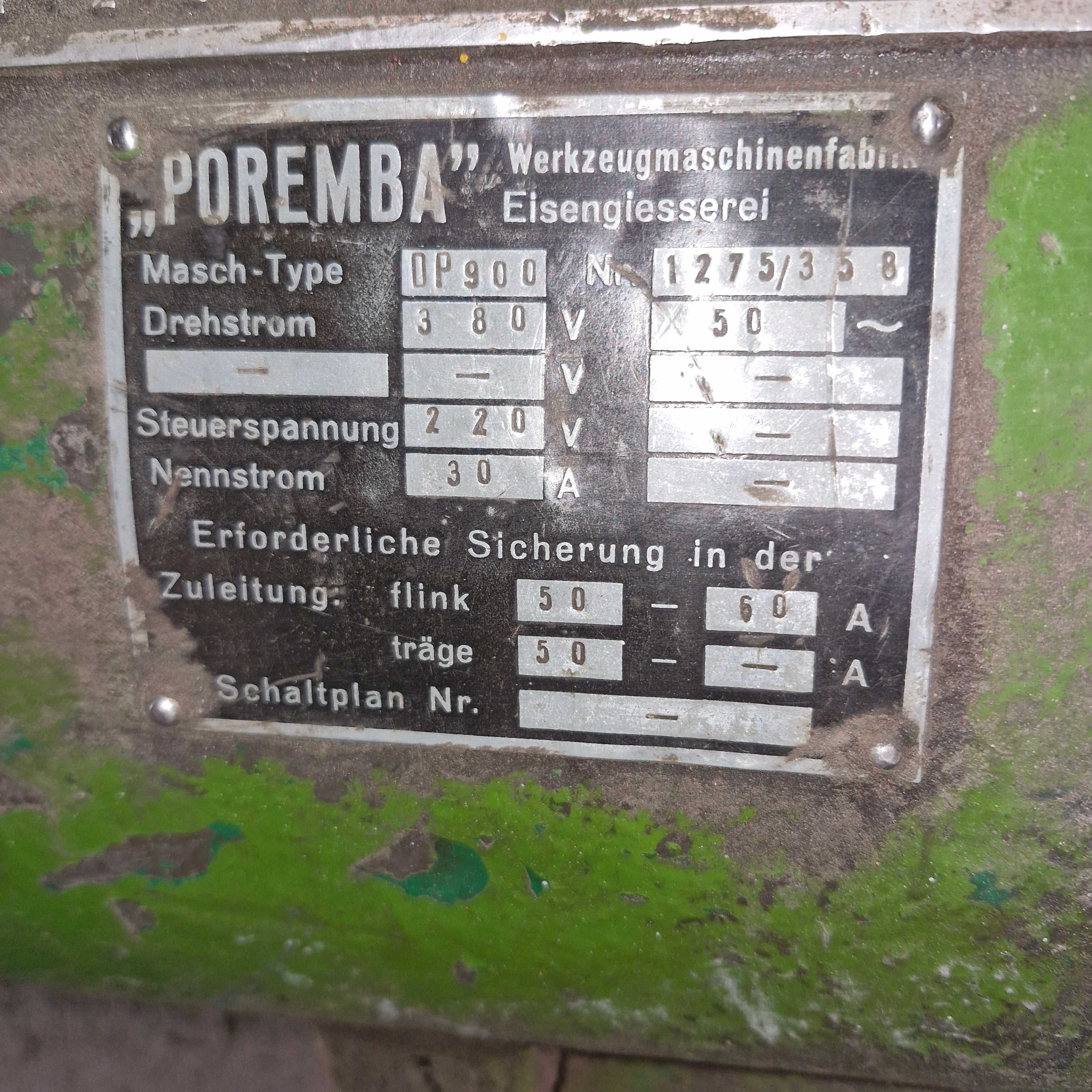 Tokarka uniwersalna  Poremba OP 900
