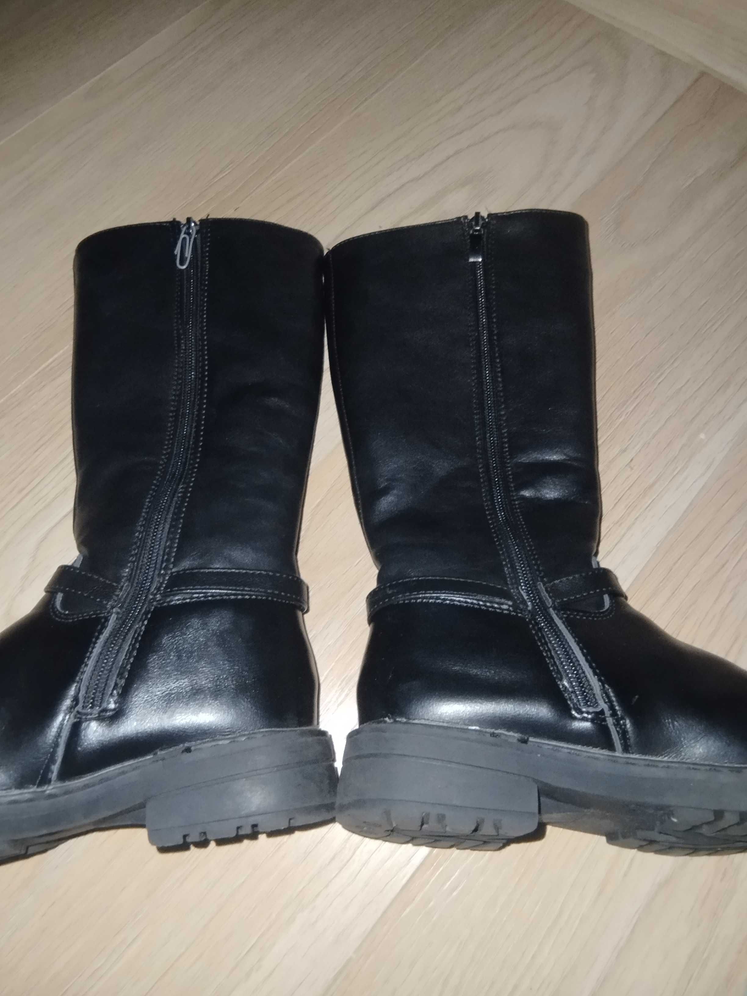 Buty zimowe kozaki na dziewczynki 32