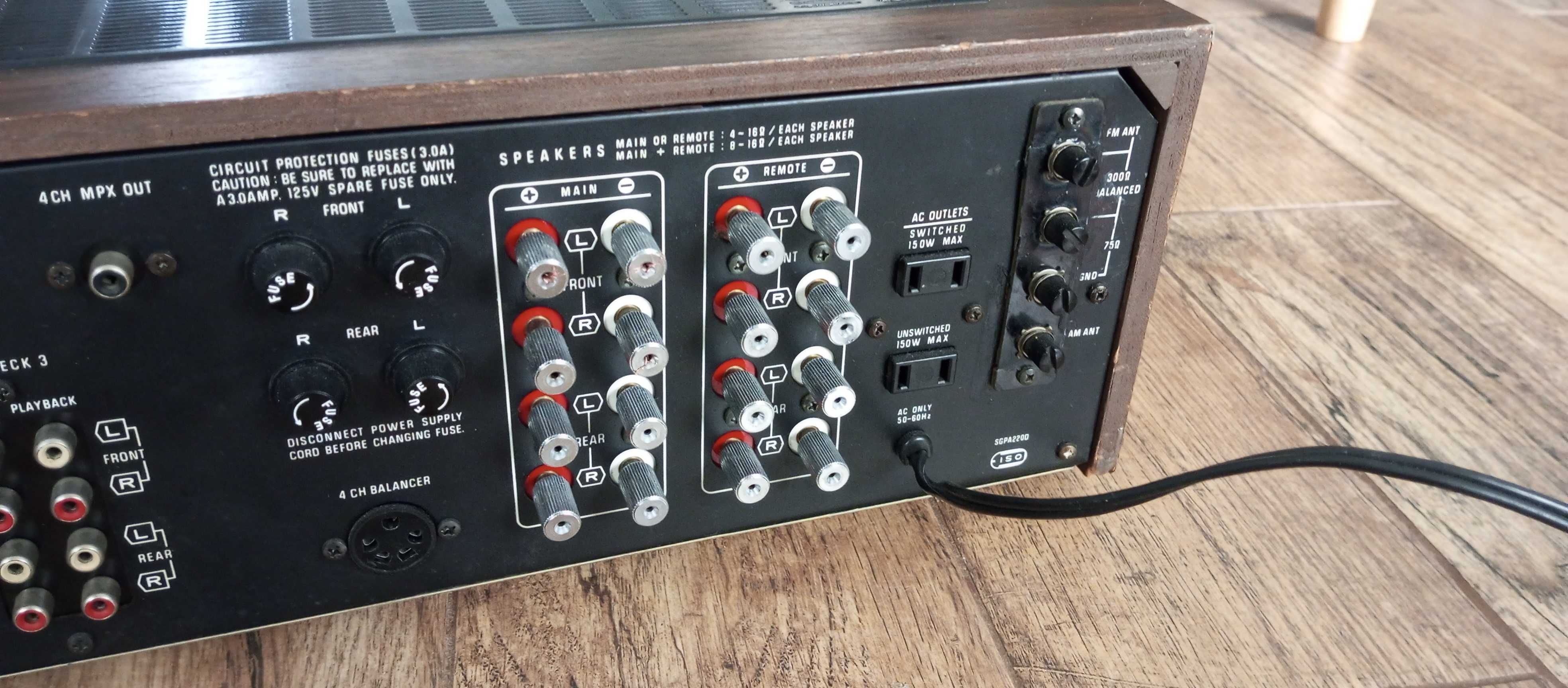 Technics by Panasonic SA 6400x 4ch, amplituner + joystick sterujący