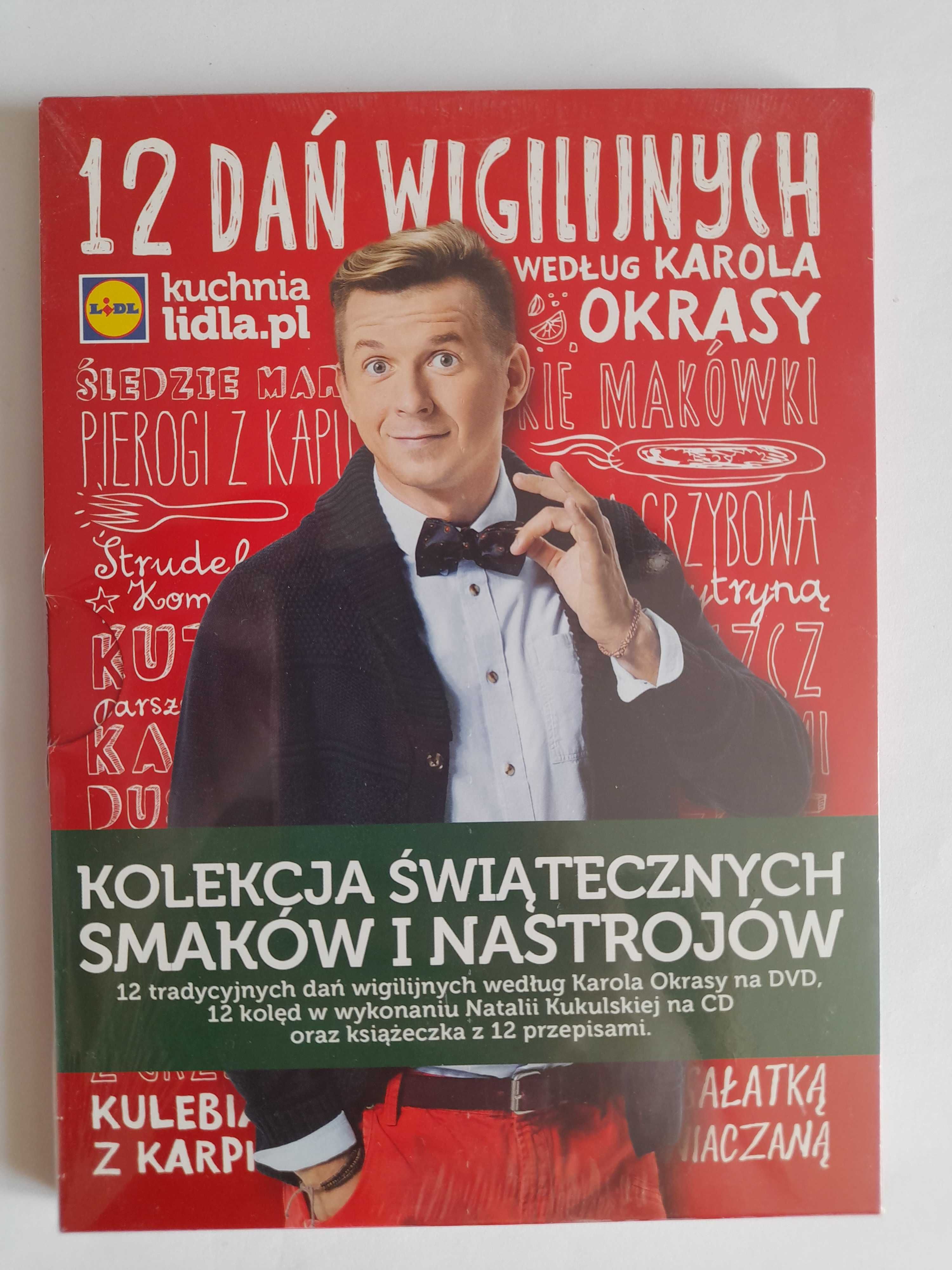 12 kolęd Natalia Kukulska / 12 dań Karol Okrasa DVD i CD nowa