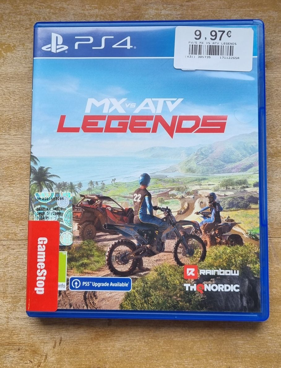 Jogo MX vs ATV para ps4