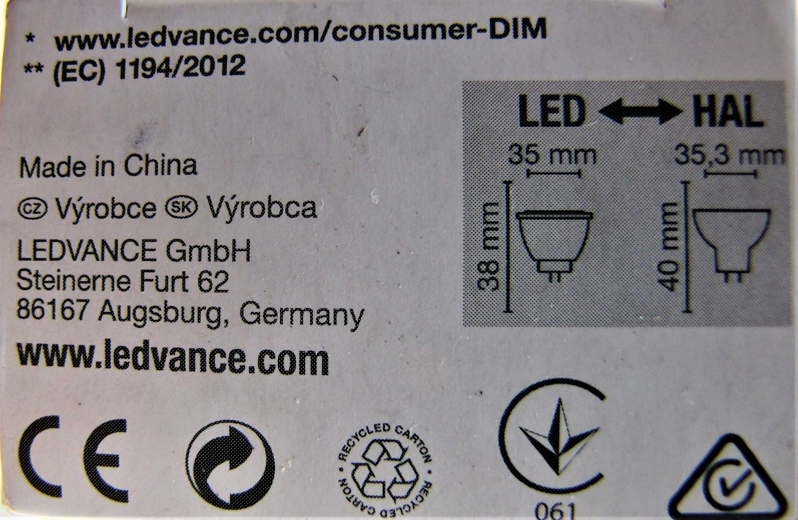 reflektorki led, do ściemniania osram, gu4, 3,2 W