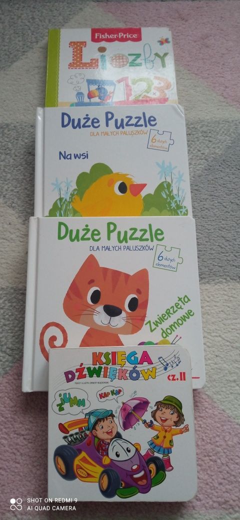 Książki liczby duże puzzle księga dźwięków