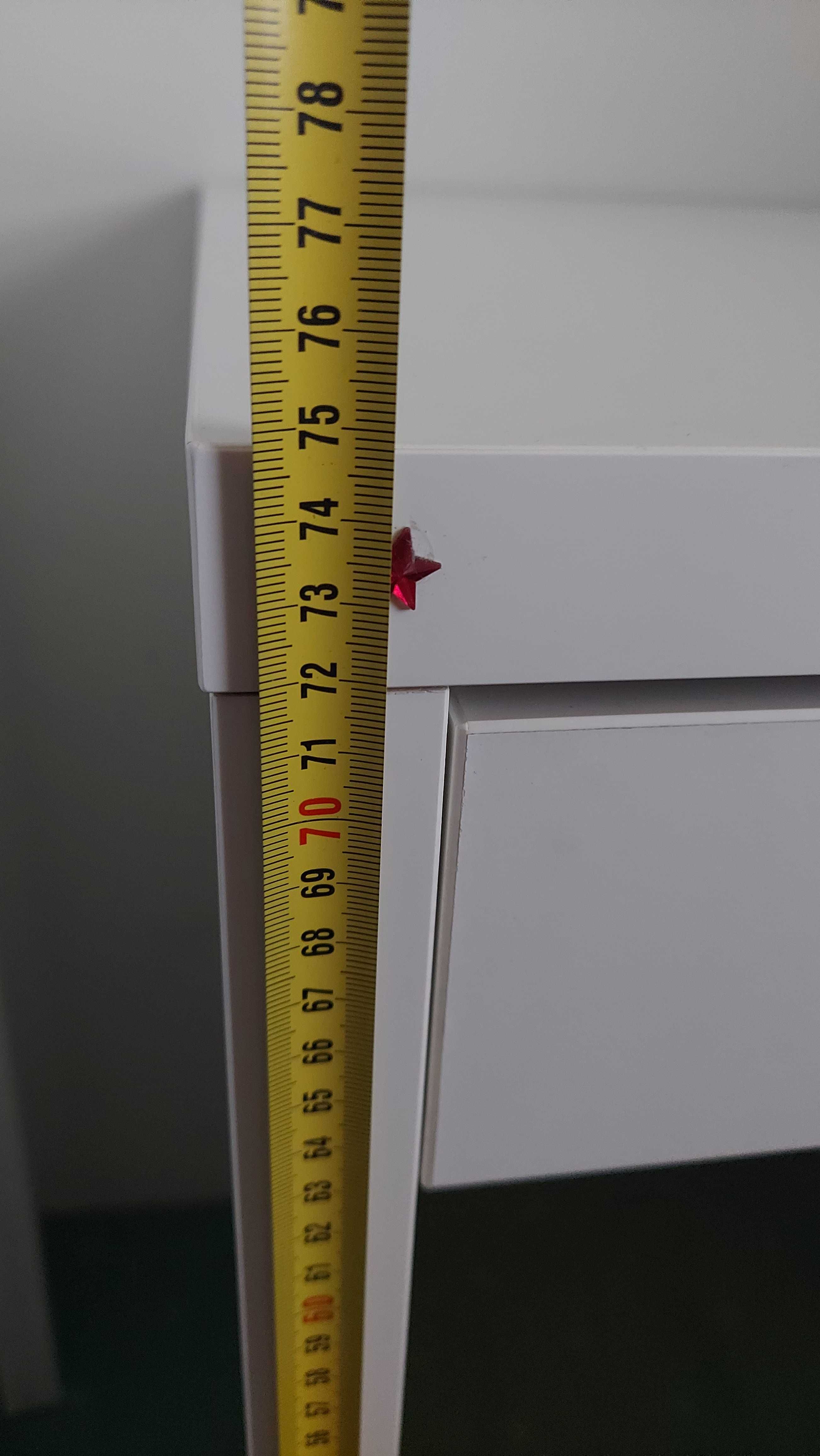 Biurko z szufladą Micke z Ikea białe , wys.75 x szer.73 x gł.50cm