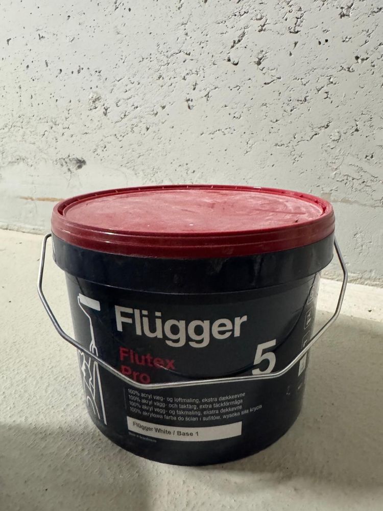 Flügger Flutex Pro 5 - matowa farba do ścian i sufitów 5L