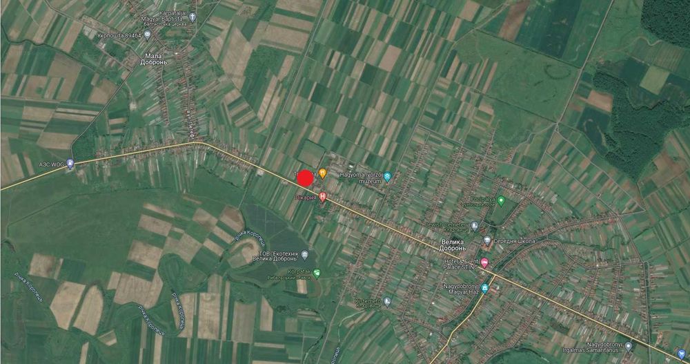 Продаж земельної ділянки с.Велика Добронь, ур."Малом" (авт. M-25)