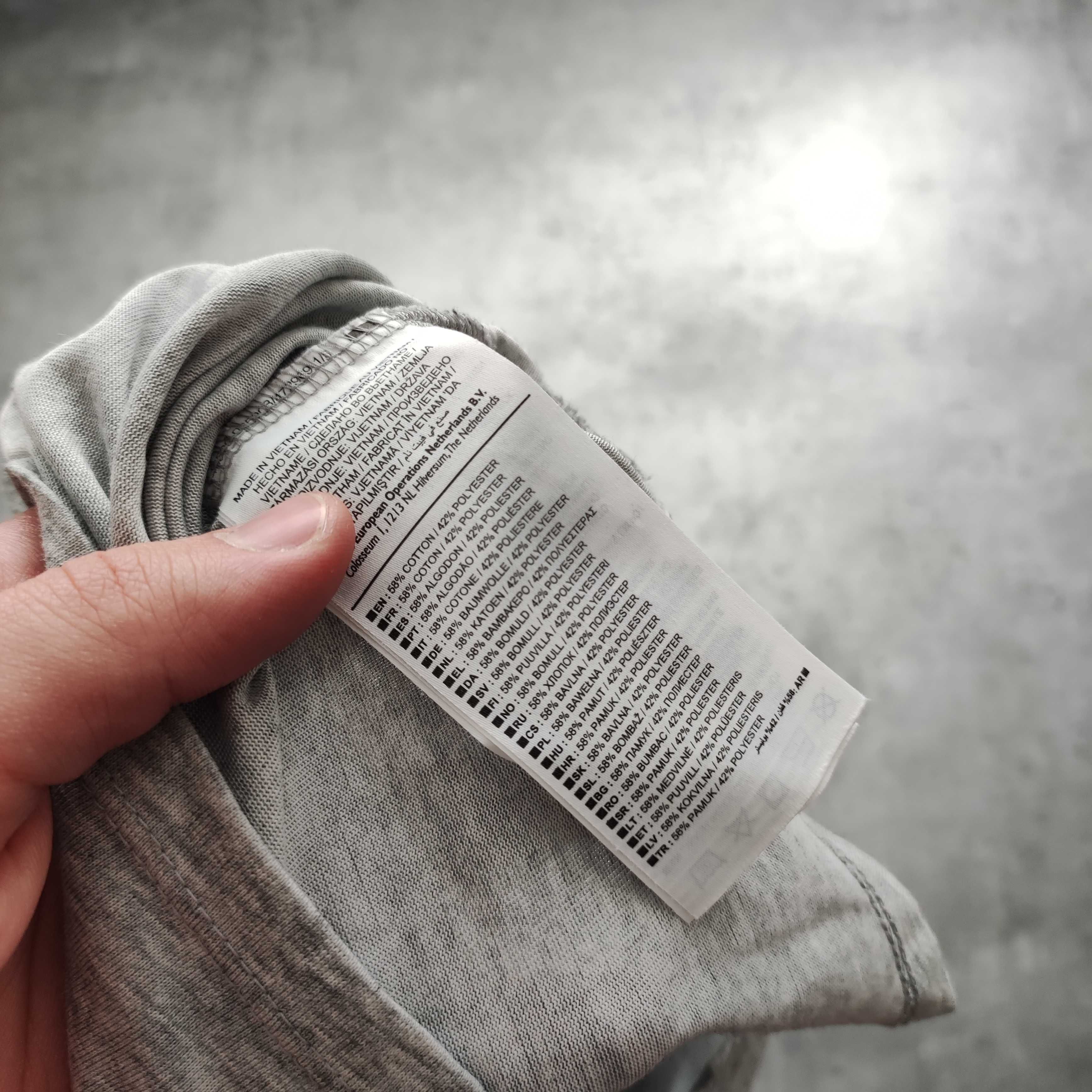 MĘSKA Koszulka PREMIUM Szara Lekka Dri-Fit Trening Nike Logo Siłownia