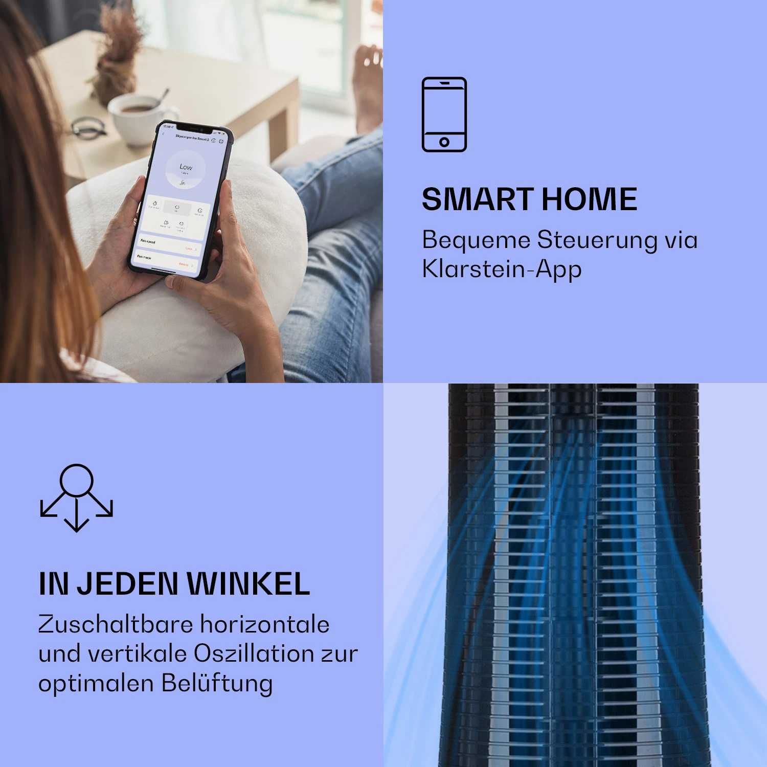 Мобильный кондиционер вентилятор увлажнитель Klarstein Whirlwind 3в1