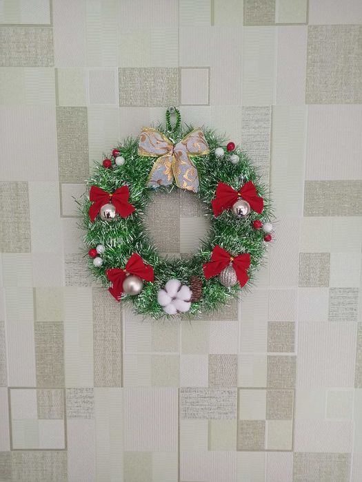 Вінок Різдвяний, віночок на Новий рік, декор, ручна робота