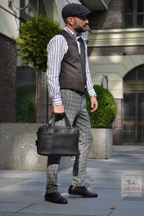 Сумка для ноутбука кожаная шкіряна портфель чоловічий мужская чемодан