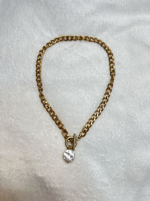 Naszyjnik łańcuch łańcuszek elegancki modny casual old money classy 15