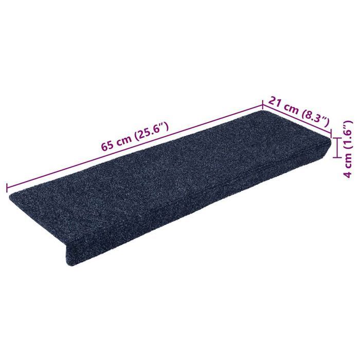 Vidaxl Nakładki Na Schody, 5 Szt., Igłowane, 65X21X4 Cm, Antracytowe