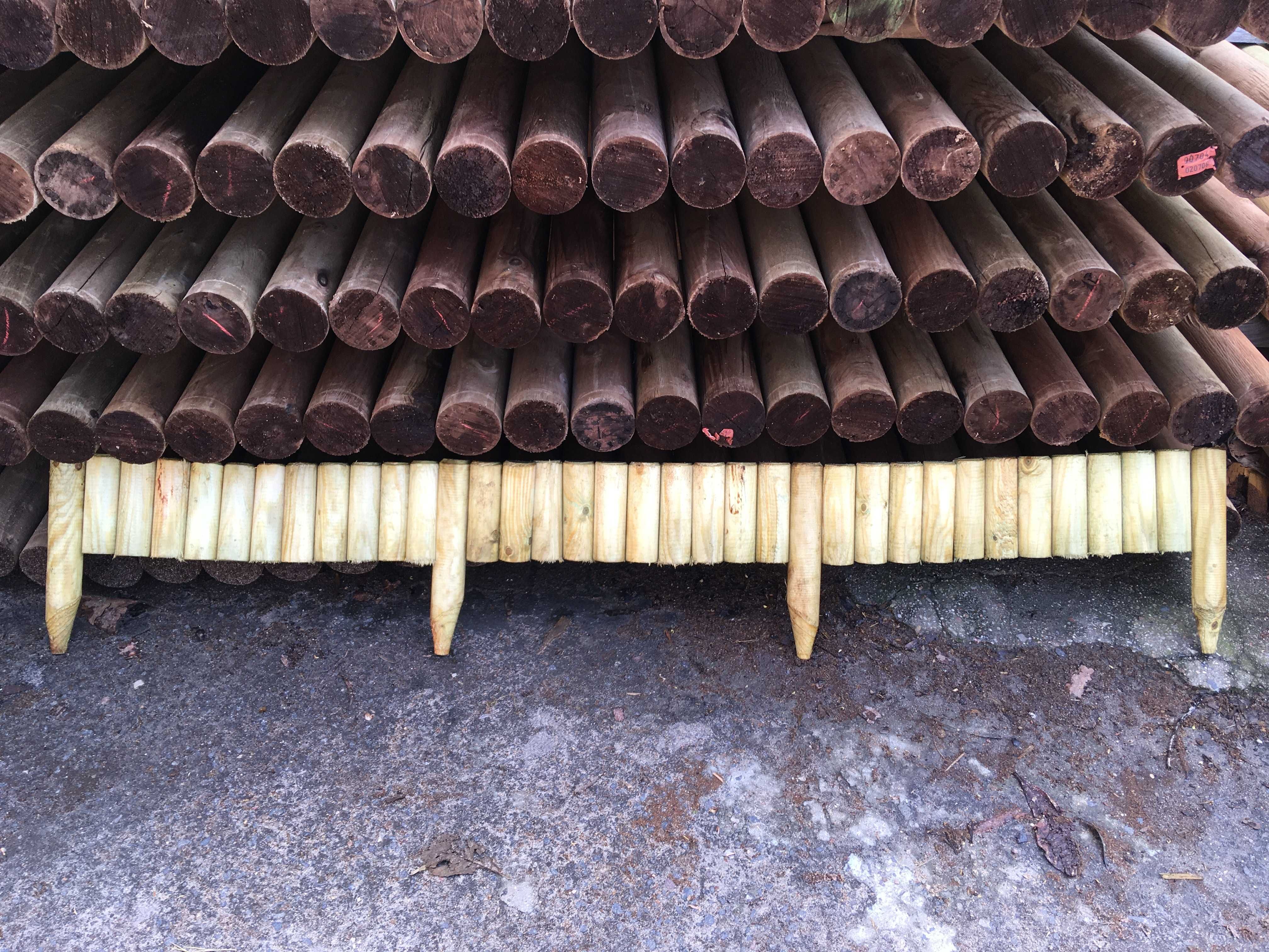 Rollborder rollbordery palisada paliki płotek Swadzim 200cm