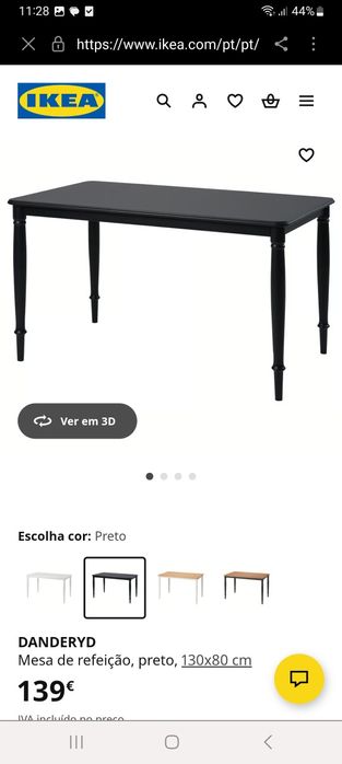 Mesa +2 cadeiras ikea