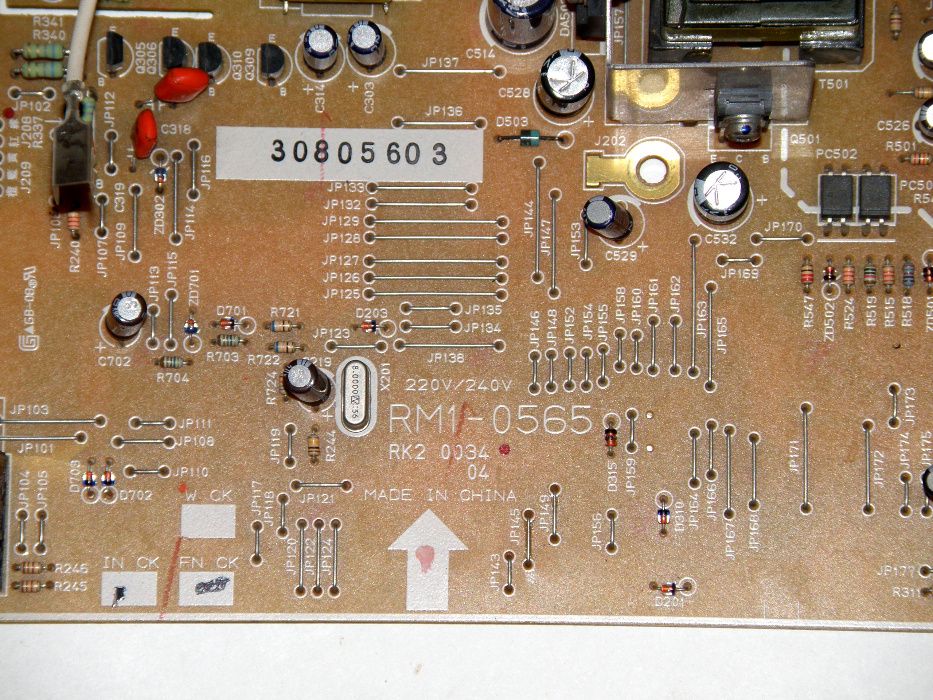 Плата DC контроллера RM1-0565 для принтера HP LJ 1300 неиспр.