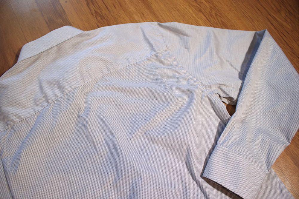 Koszula Oscar r. 40 szara męska dł rękaw bawełniana elegancka