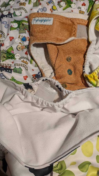 Duży zestaw pieluch wielorazowych + wkłady