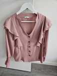 Blusa rosa folho