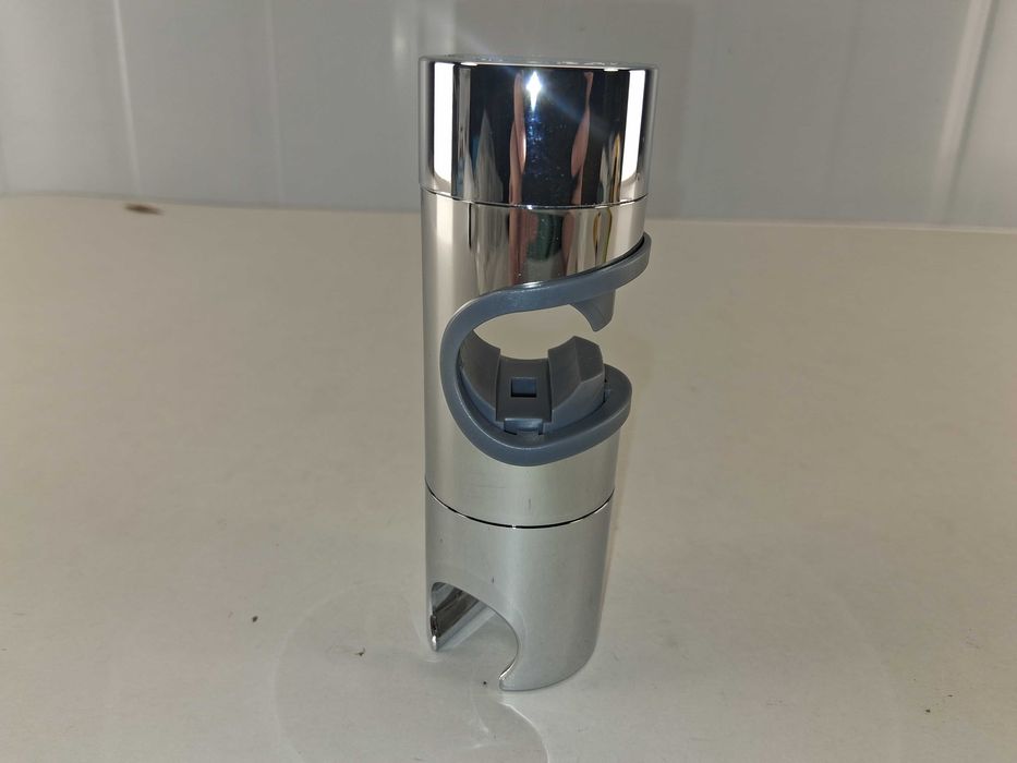 P005 Chromowany Suwak Uchwyt Słuchawki Prysznicowej Drążek