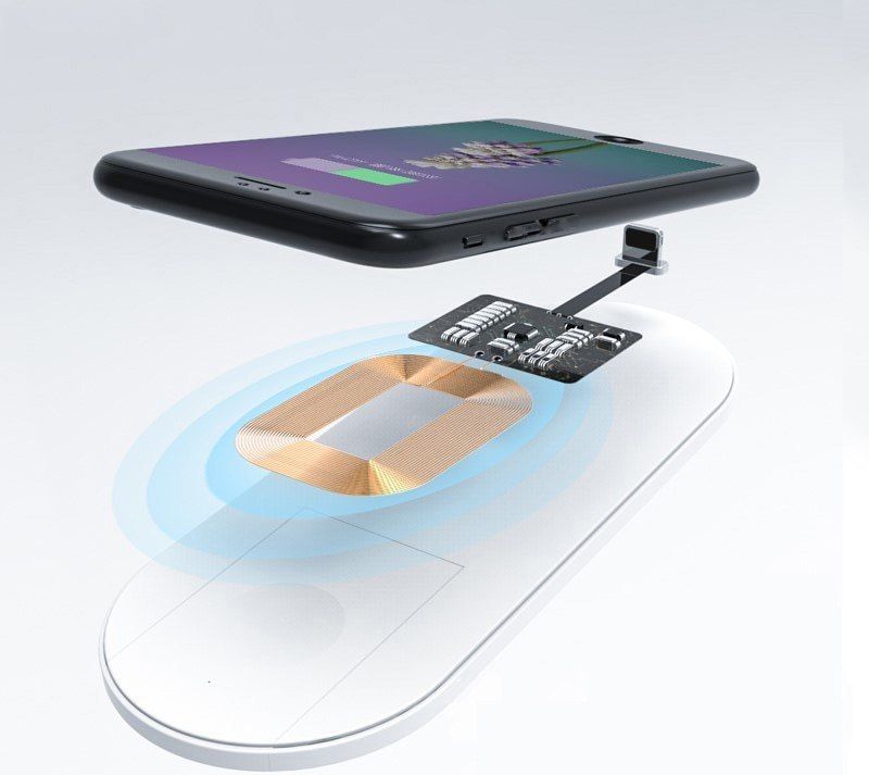 Adapter Qi Indukcyjny Usb-C Lightning Micro Usb B