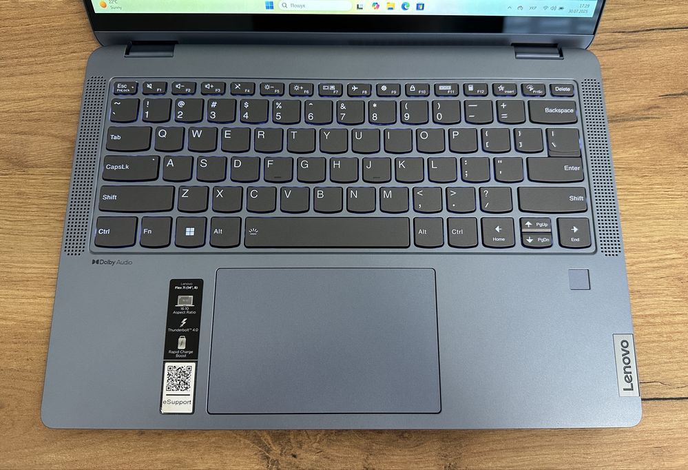 Ноутбук Lenovo Flex 7 (14IRU8) i7-1355u 2440x1400 IPS 1000 GB 16 ОЗУ