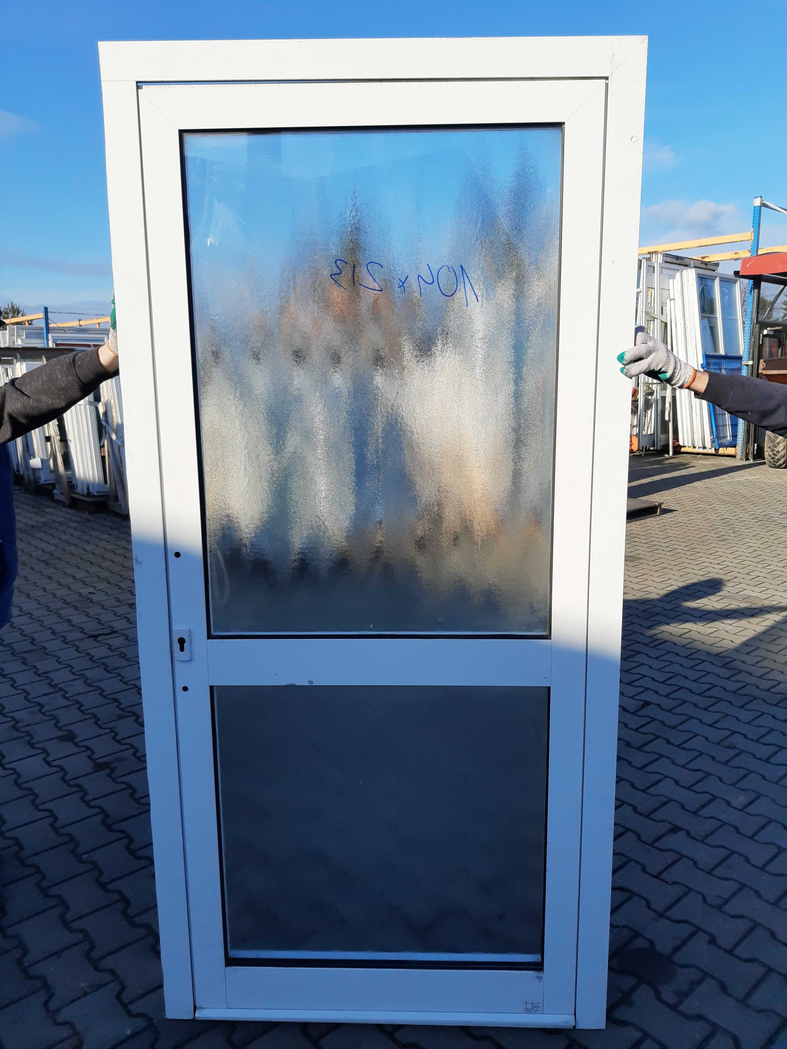 Drzwi aluminiowe 104x213 Używane