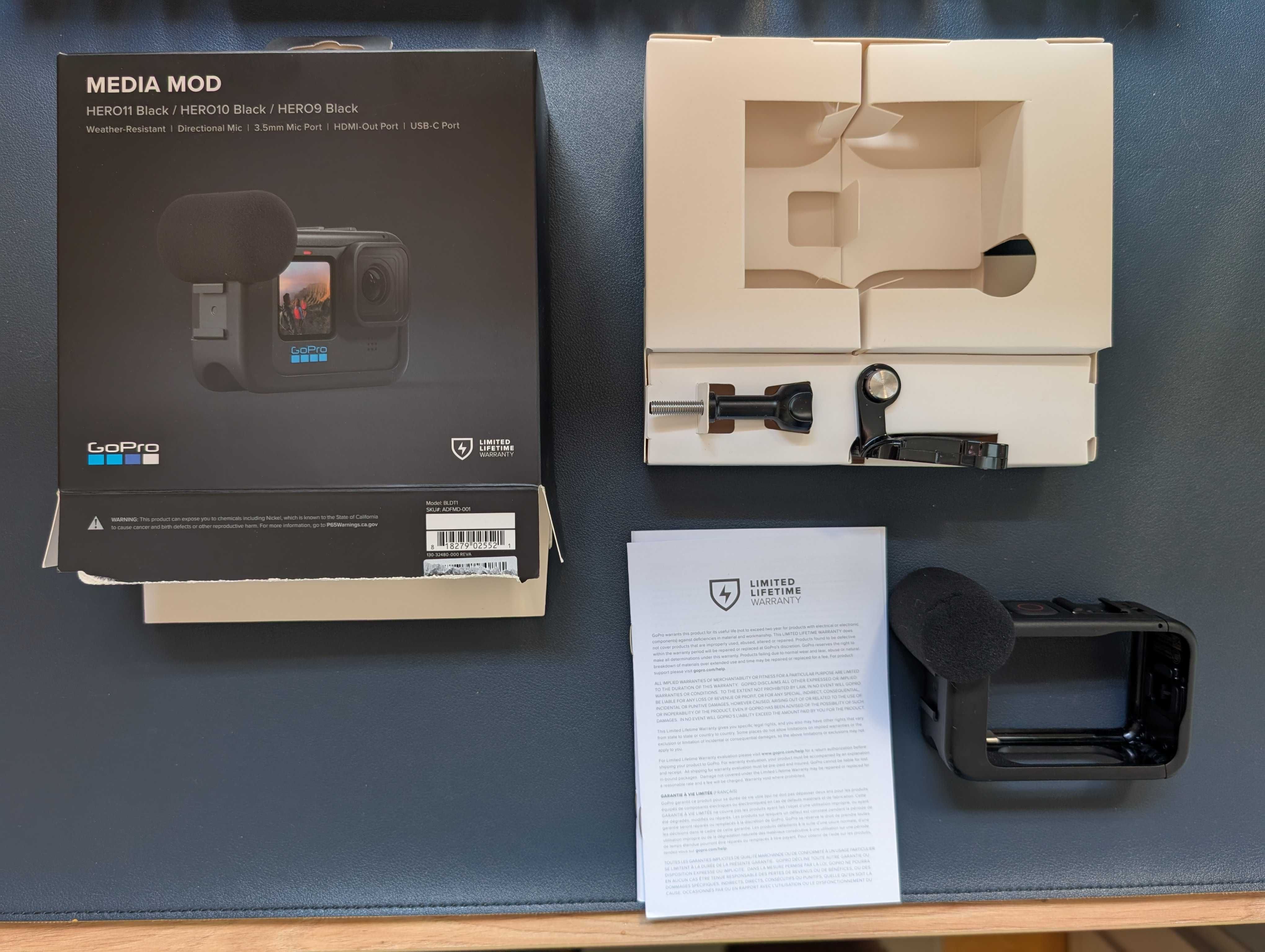 GoPro Media Mod do HERO 9/10/11/12 Black | Gwarancja 10.2025