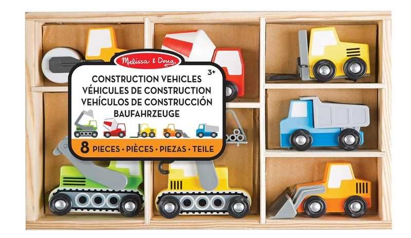 Melissa & Doug Pojazdy budowlane 8szt. NOWE