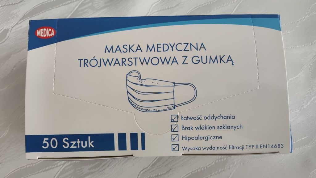 Maska medyczna trójwarstwowa