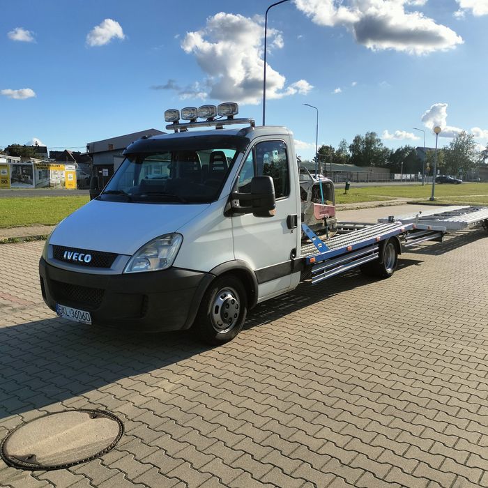 Laweta okazja Iveco 2012r nowa przyczepa zestaw