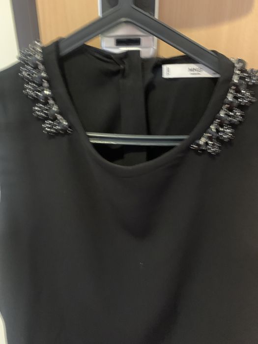 Vestido curto preto, Mango, tamanho S