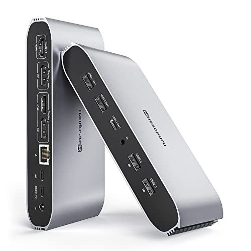 Minisopuru DS808 Док-Станция 4K 100Вт DispayLink / USB Концентратор