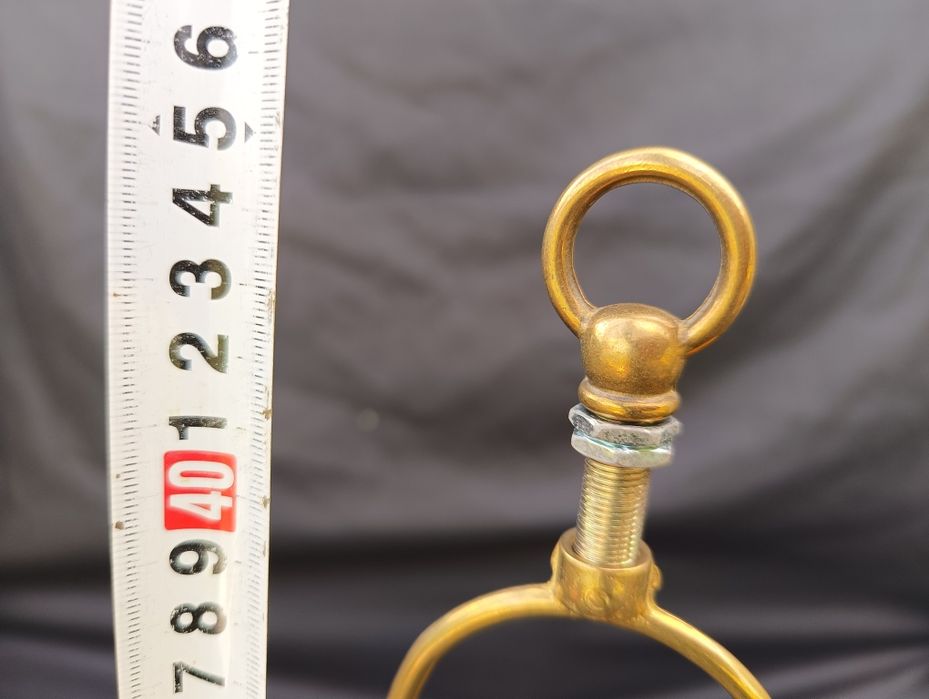 Stylowa lampka na ceramiczno stalowej podstawie