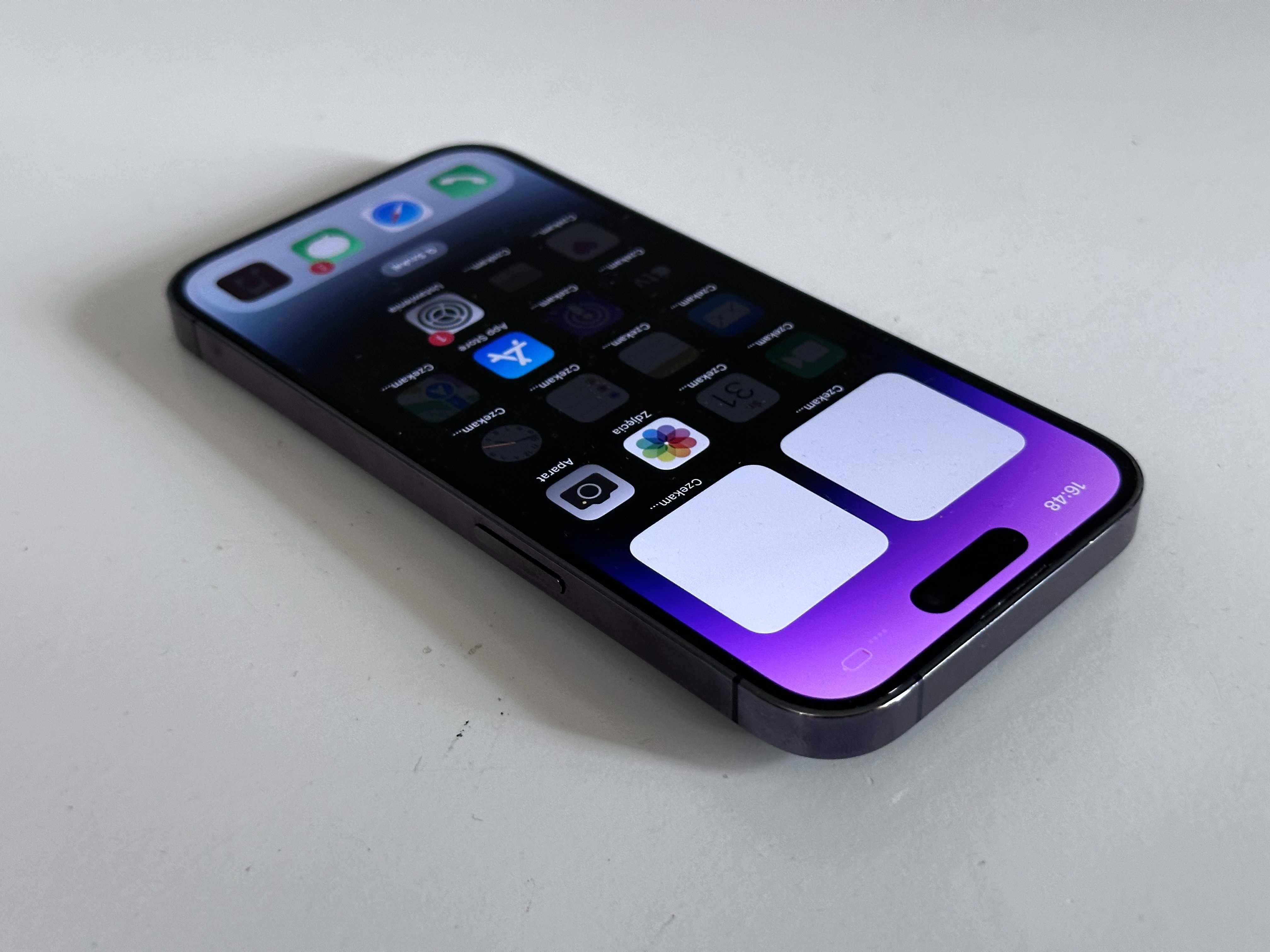 Apple iPhone 14 Pro 512GB Fioletowy Super Stan Bez Blokad Deep Purple