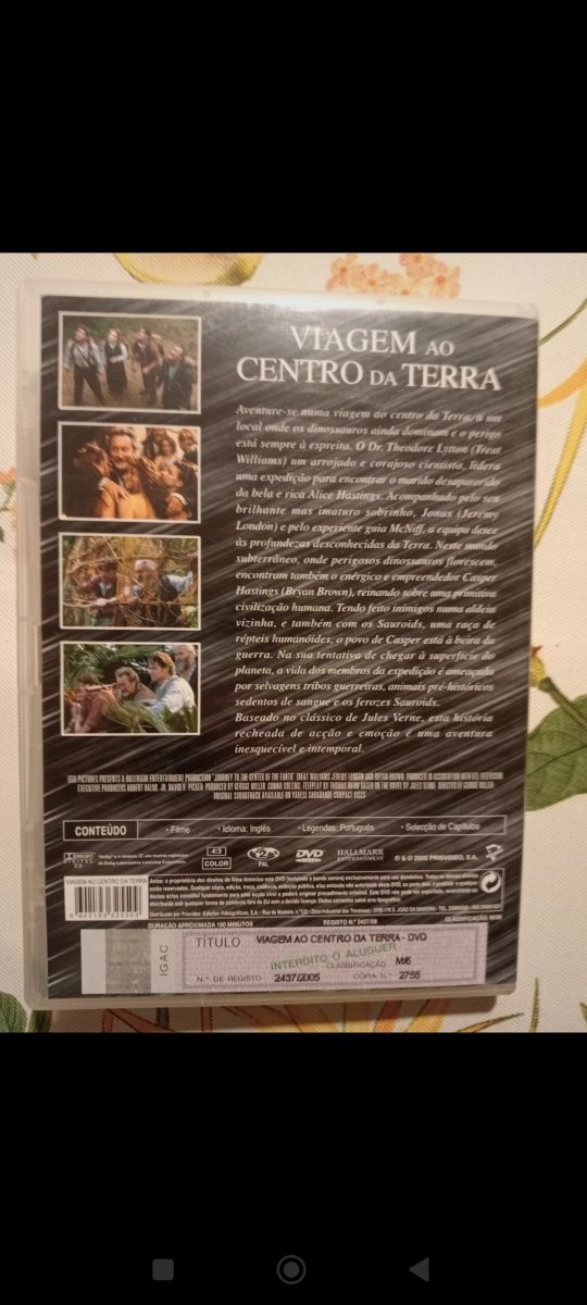 DVD viagem ao centro da terra