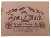 Stary Banknot kolekcjonerski Niemcy 2 marki 1922