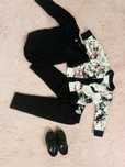 Zestaw ubran dresy body i adidasy r.86